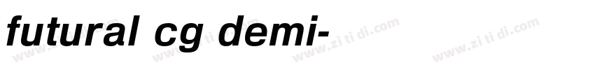 futural cg demi字体转换